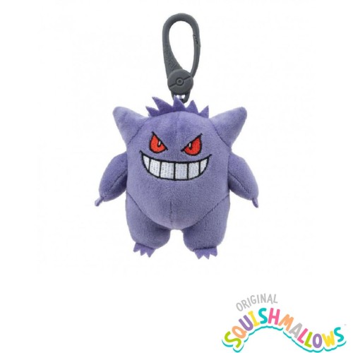 Squishmallows Pokemon - Λούτρινο μπρελόκ Gengar W10