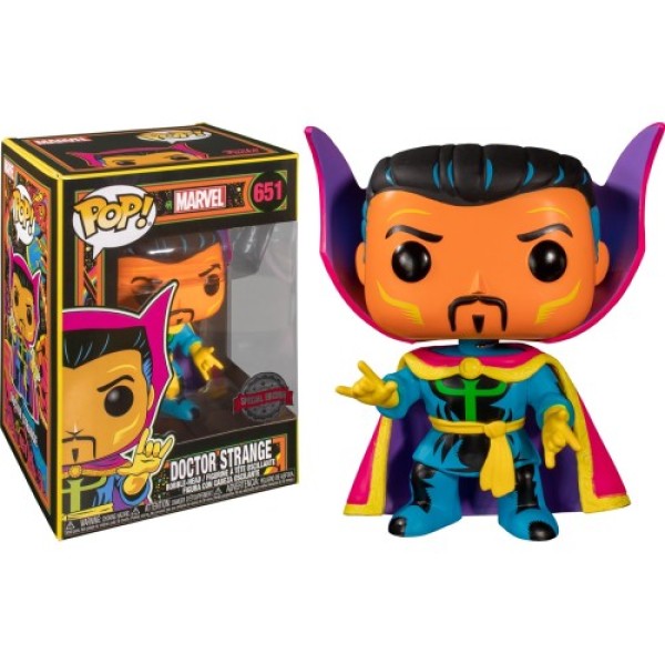 Funko POP!Marvel-Doctor Strange(Black Light)#651(Exclusive)