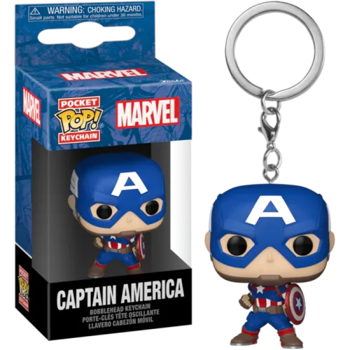 Funko Pocket Pop: Marvel New Classics - Captain America Vinyl Figure Keychain