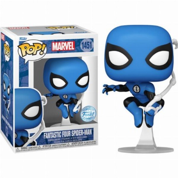 Funko Pop! Marvel: Spider-Man -  Fantastic Four Spider-Man (Blue Suit) (Special Edition) #1451 Vinyl Figure