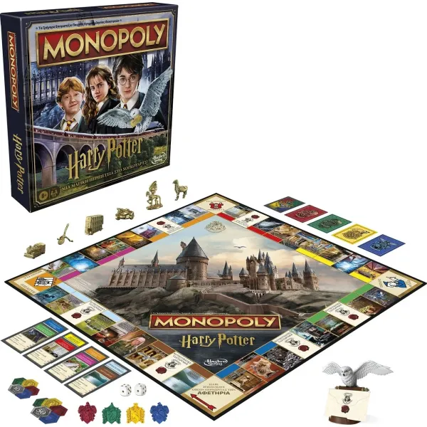 Hasbro Monopoly: Harry Potter - A Magical Adventure at Hogwarts (Greek Language) (F9422)