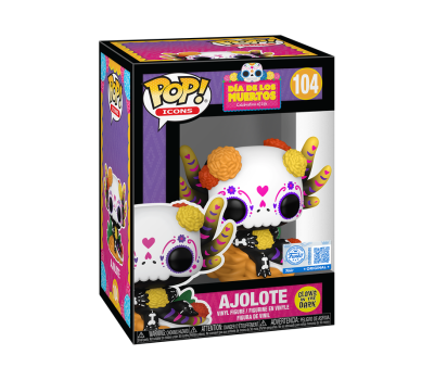 Funko Pop! Icons: Dia de los Muertos - Ajolote (Glows in The Dark) (Special Edition) #104 Vinyl Figure