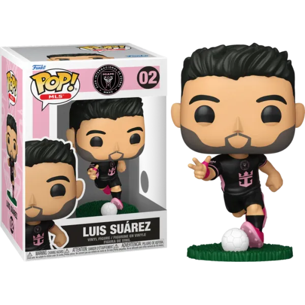 Funko Pop! MLS: Inter Miami - Luis Suarez (Away) #02 Vinyl Figure Funko Pop! MLS: Inter Miami - Luis Suarez (Away) #02 Vinyl Figure