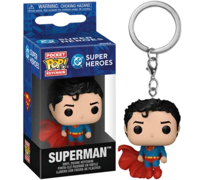 Funko Pocket Pop!: DC Super Heroes - Superman Vinyl Figures Keychain