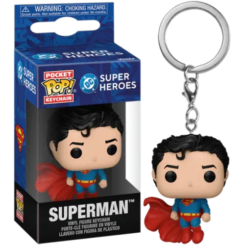 Funko Pocket Pop!: DC Super Heroes - Superman Vinyl Figures Keychain