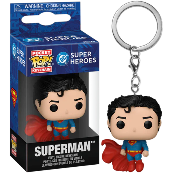 Funko Pocket Pop!: DC Super Heroes - Superman Vinyl Figures Keychain