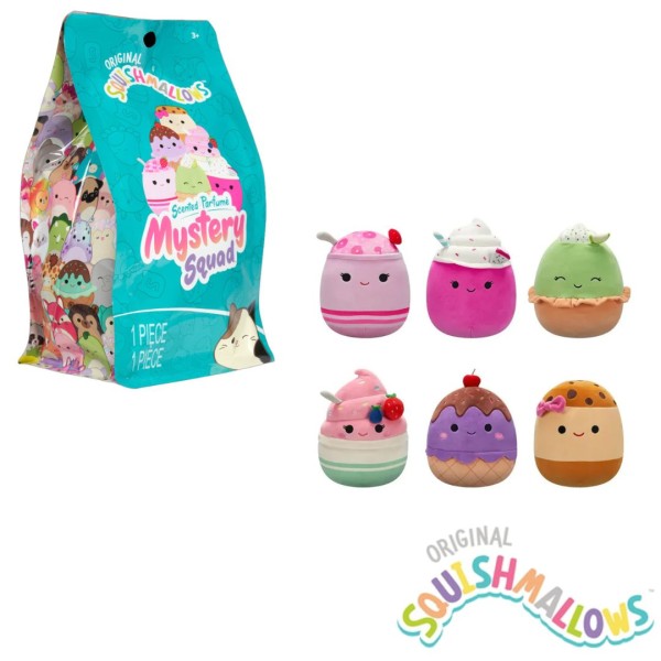 Squishmallows-Scented Mystery Bags- Λούτρινα 20cm W1 Γλυκά (6 σχέδια) (Τυχαίο Περιεχόμενο-αρωματικό)