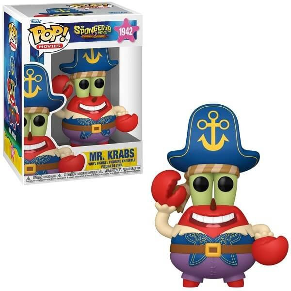 Funko Pop! Movies: The SpongeBob Movie: Search for SquarePants - Mr. Krabs (Pirate) #1942 Vinyl Figure