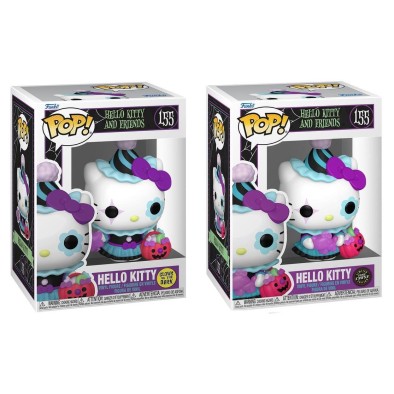 Funko Pop! Sanrio: Hello Kitty and Friends - Hello Kitty* (Glows in The Dark) #155 Vinyl FigureBUNDLE 1+1 CHASE