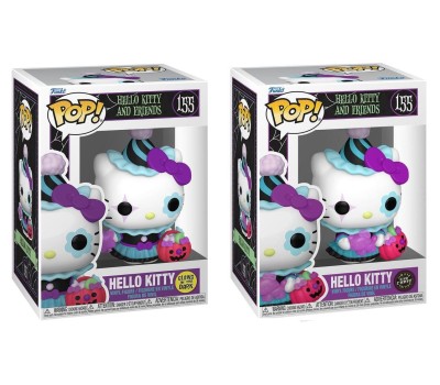 Funko Pop! Sanrio: Hello Kitty and Friends - Hello Kitty* (Glows in The Dark) #155 Vinyl FigureBUNDLE 1+1 CHASE