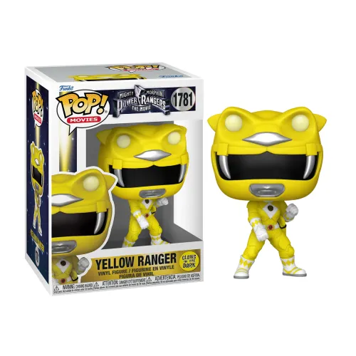 Funko Pop! Movies: Mighty Morphin Power Rangers The Movie - Yellow Ranger (Glows in The Dark) #1781 Vinyl Figure