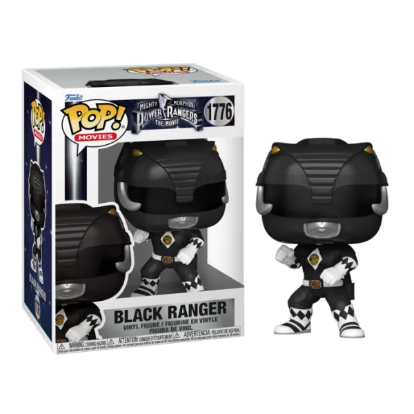 Funko Pop! Movies: Mighty Morphin Power Rangers The Movie - Black Ranger #1776 Vinyl Figure Funko Pop! Movies: Mighty Morphin Power Rangers The Movie - Black Ranger #1776 Vinyl Figure