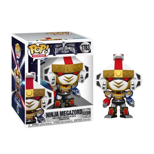 Funko Pop! Super: Mighty Morphin Power Rangers The Movie - Ninja Megazord (Metallic) #1783 Vinyl Figure (6