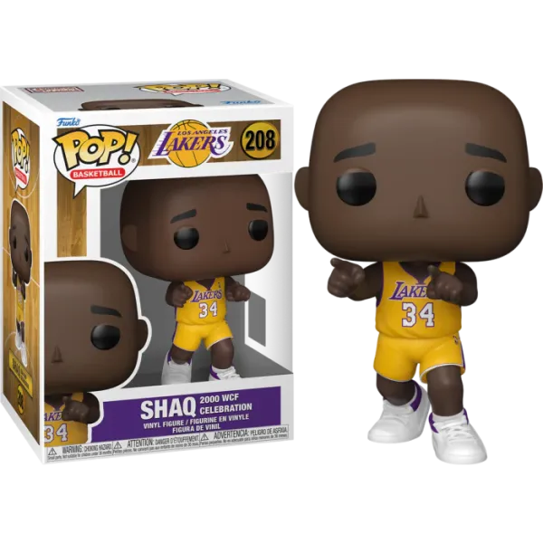 Funko Pop! NBA: Los Angeles Lakers - Shaq 2000 WCF Celebration #208 Vinyl Figure Funko Pop! NBA: Los Angeles Lakers - Shaq 2000 WCF Celebration #208 Vinyl Figure