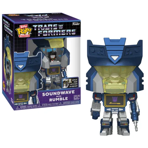 Funko Bitty Bots: Transformers - Soundwave with Rumble Vinyl Figure