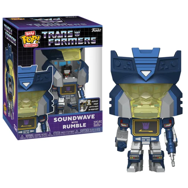 Funko Bitty Bots: Transformers - Soundwave with Rumble Vinyl Figure