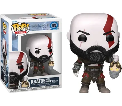 Funko Pop! Games: God of War Ragnarok - Kratos with Mimir’s Head #1340 Vinyl Figure