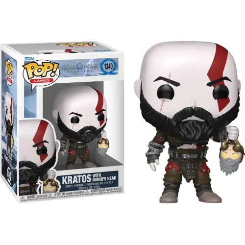 Funko Pop! Games: God of War Ragnarok - Kratos with Mimir’s Head #1340 Vinyl Figure