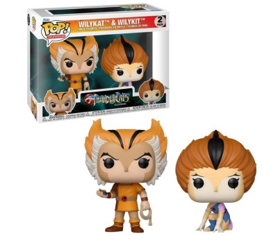 Funko Pop! 2-Pack Television: Thundercats Classic -Wilykat & Wilykit Vinyl Figures