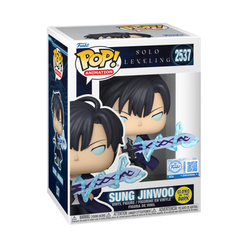 Funko Pop! Animation: Solo Leveling - Sung Jinwoo (Glows in The Dark) (Special Edition) #2537 Vinyl Figure