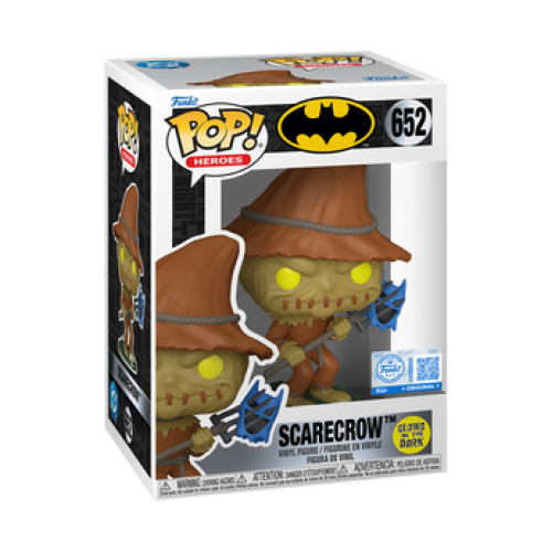 Funko Pop! Heroes: Batman - Scarecrow (with Pitchfork) (Glows in The Dark) (Special Edition) #652 Vinyl Figure