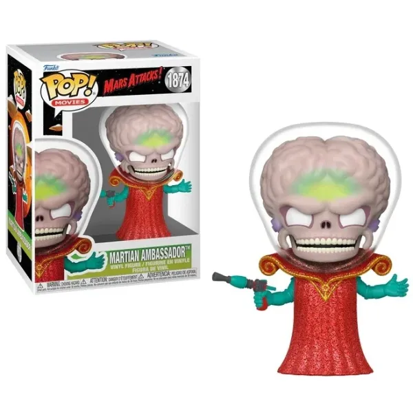 Funko Pop! Movies: Mars Attacks - Martian Ambassador #1874 Vinyl Figure Funko Pop! Movies: Mars Attacks - Martian Ambassador #1874 Vinyl Figure