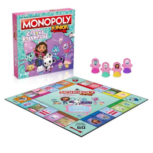 Winning Moves: Monopoly - Junior Gabby's Dollhouse  Επιτραπέζιο (Ελληνική Γλώσσα)