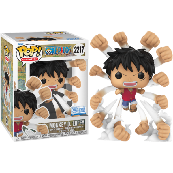 Funko Pop! Premium Animation: One Piece - Monkey D.Luffy (Gum Gum Gatling) (Special Edition) #2217 Vinyl Figure
