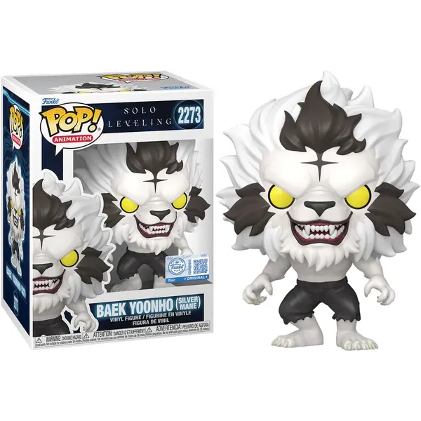 Funko Pop! Animation: Solo Leveling - Baek Yoonho (Silver Mane) (Special Edition) #2273 Vinyl Figure