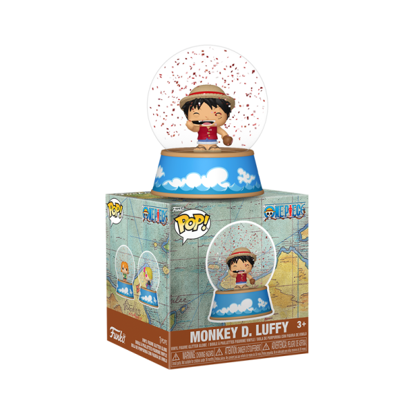 Funko Mini Snow Globes: One Piece - Monkey D. Luffy Vinyl Figure Glitter Globes