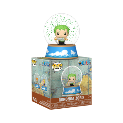 Funko Mini Snow Globes: One Piece - Roronoa Zoro Vinyl Figure Glitter Globes