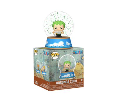 Funko Mini Snow Globes: One Piece - Roronoa Zoro Vinyl Figure Glitter Globes