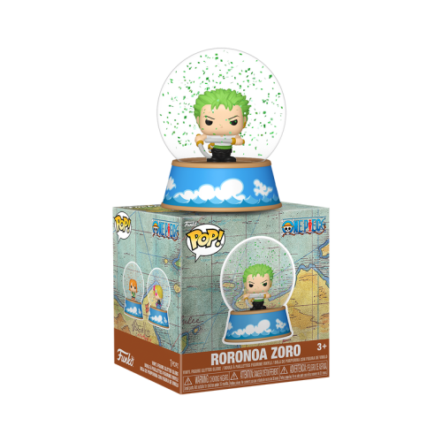 Funko Mini Snow Globes: One Piece - Roronoa Zoro Vinyl Figure Glitter Globes