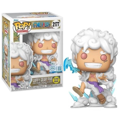 Funko Pop! Animation: One Piece - Gear 5 Luffy (Glows in The Dark) (Special Edition) #2177 Vinyl Figure
