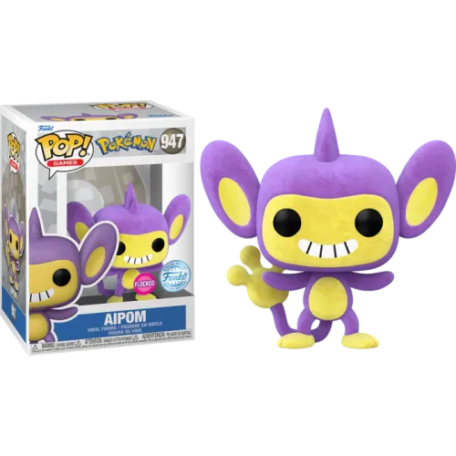 Funko Pop! Games: Pokemon - Aipom (Flocked) (Special Edition) #947 Vinyl Figure
