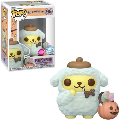 Funko Pop! Sanrio: Hello Kitty - Pompompurin with Busket (Flocked) (Special Edition) #95 Vinyl Figure
