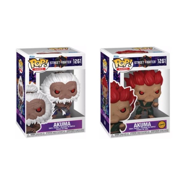 Funko Pop! Games: Street Fighter - Akuma* #1261 Vinyl Figure BUNDLE 1+1 CHASE
