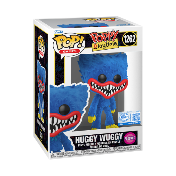 Funko Pop! Games: Poppy Playtime - Huggy Wuggy (Flocked) (Special Edition) #1262 Vinyl Figure