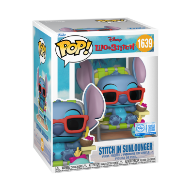 Funko Pop! Premium: Lilo & Stitch - Stitch in Sunlounger (Special Edition) #1639 Vinyl Figure