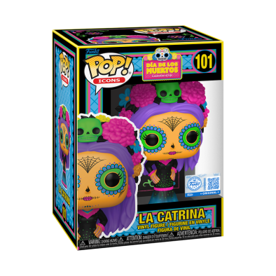 Funko Pop! Icons: Dia de Los Muertos - La Catrina (Black Light) (Special Edition) #101 Vinyl Figure