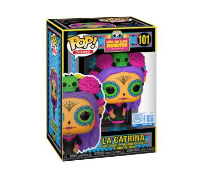 Funko Pop! Icons: Dia de Los Muertos - La Catrina (Black Light) (Special Edition) #101 Vinyl Figure