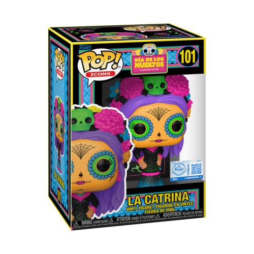 Funko Pop! Icons: Dia de Los Muertos - La Catrina (Black Light) (Special Edition) #101 Vinyl Figure