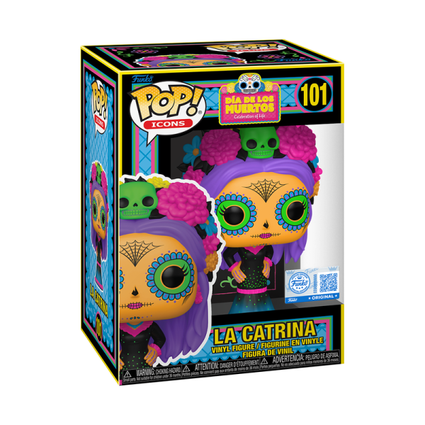 Funko Pop! Icons: Dia de Los Muertos - La Catrina (Black Light) (Special Edition) #101 Vinyl Figure