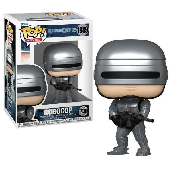 Funko Pop! Movies: Robocop 2 - Robocop Metallic* #1989 Vinyl Figure