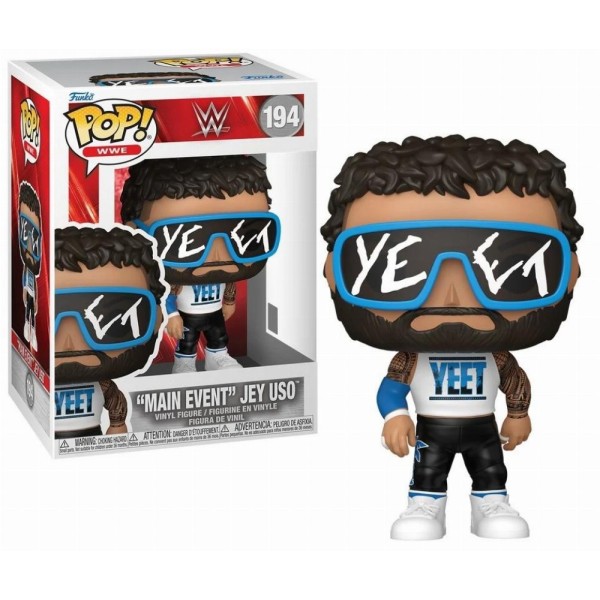 Funko Pop! WWE: W - "Main Event" Jey Uso #194 Vinyl Figure