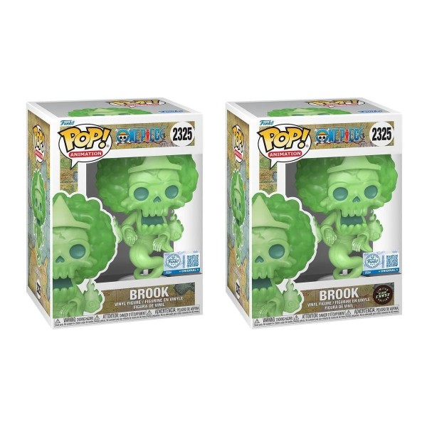 Funko Pop! Animation: One Piece - Ghost Brook (Special Edition) #2325Vinyl Figure BUNDLE 1+1 CHASE (Glows in The Dark*)