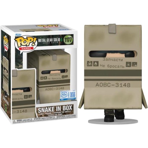 Funko Pop! Games: Metal Gear Solid: Snake Eater - Snake in Box (Special Edition) #1177 Vinyl Figure