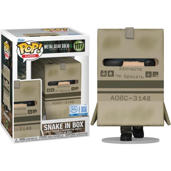 Funko Pop! Games: Metal Gear Solid: Snake Eater - Snake in Box (Special Edition) #1177 Vinyl Figure