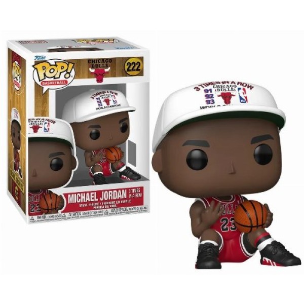 Funko Pop! Basketball: Chicago Bulls - Michael Jordan 3 Times in A Row #222 Vinyl Figure