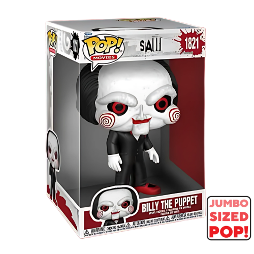 Funko Pop! Jumbo: Saw - Billy The Puppet #1821 Vinyl Figure (10